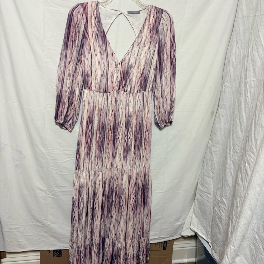 Tart Purple and White Maxi Dress